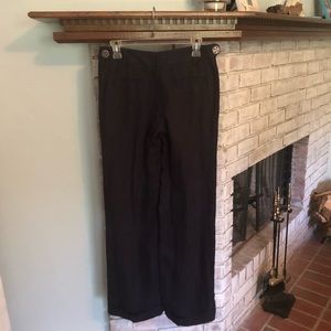 Tory Burch navy, linen dress pants size 4